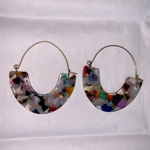 Multicolor Marble Earrings
